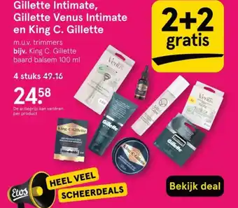 Etos Gillette intimate gillette venus intimate en king C. gillette aanbieding