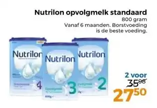 Trekpleister Nutrilon opvolgmelk standaard aanbieding