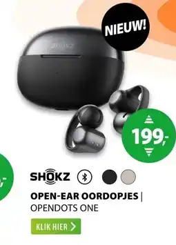Expert SHOKZ OPEN-EAR OORDOPJES | OPENDOTS ONE aanbieding