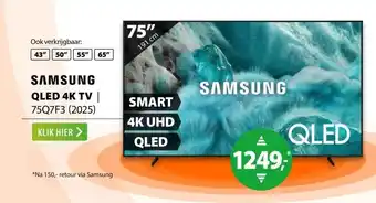 Expert Samsung QLED 4K 75Q7F3 (2025) aanbieding