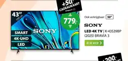 Expert Sony K-43S39BP (2025) BRAVIA 3 aanbieding