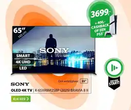 Expert Sony K-65XR8M25BP (2025) BRAVIA 8 II aanbieding