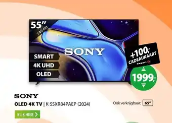 Expert Sony K-55XR84PAEP (2024) BRAVIA 8 aanbieding