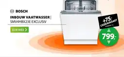 Expert Bosch SMV4HBX23E EXCLUSIV aanbieding