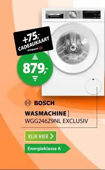 Expert Bosch WGG246Z9NL EXCLUSIV aanbieding