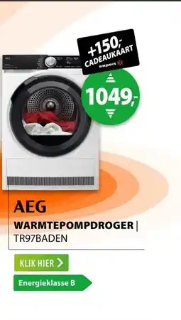 Expert AEG TR97BADEN Wit aanbieding