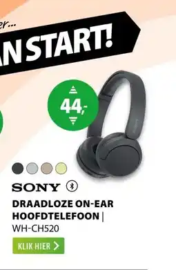 Expert Sony WH-CH520 Zwart aanbieding