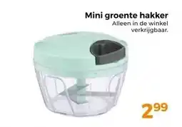 Trekpleister Mini groente hakker aanbieding