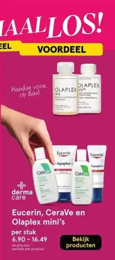 Etos Eucerin, CeraVe en Olaplex mini's aanbieding