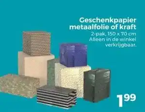 Trekpleister Geschenkpapier metaalfolie of kraft aanbieding