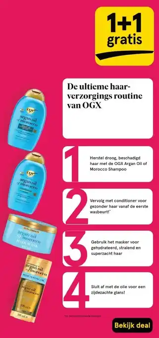 Etos De ultieme haar- verzorgings routine van OGX aanbieding