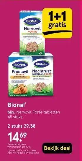 Etos Bional' aanbieding