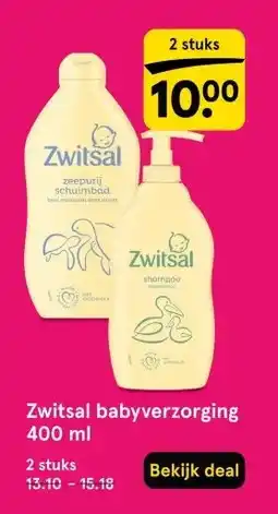 Etos Zwitsal babyverzorging 400 ml aanbieding