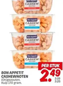 Dekamarkt BON APPETIT CASHEWNOTEN aanbieding