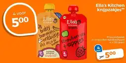 Trekpleister Ella's Kitchen knijpzakjes aanbieding
