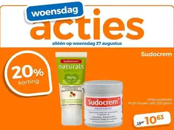 Trekpleister Sudocrem aanbieding