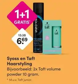 DA Syoss en Taft Haarstyling aanbieding