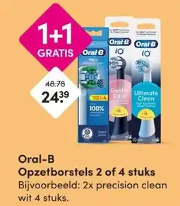 DA Oral-B Opzetborstels 2 of 4 stuks aanbieding