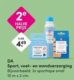DA DA Sport, voet- en wondverzorging aanbieding