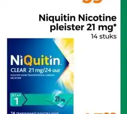Trekpleister Niquitin Nicotine pleister 21 mg aanbieding