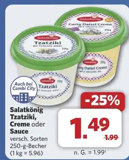 Combi Salatkönig Tzatziki, Creme oder Sauce aanbieding