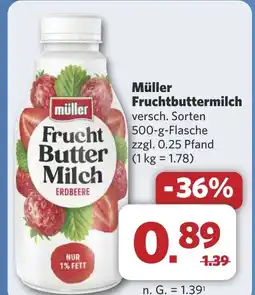 Combi MĂĽller Fruchtbuttermilch aanbieding