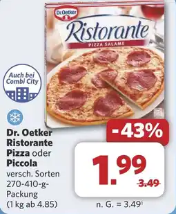 Combi Dr. Oetker Ristorante Pizza oder Piccola aanbieding
