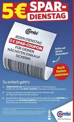Combi 5€ SPAR DIENSTAG aanbieding