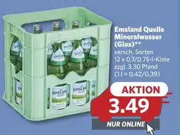 Combi Emsland Quelle Mineralwasser (Glas)** aanbieding