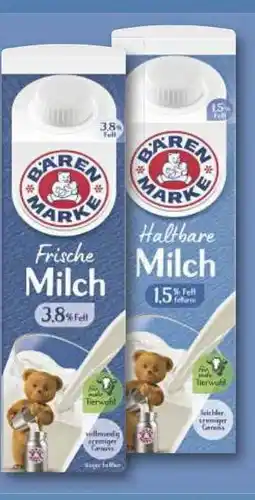 Combi Bärenmarke frische oder haltbare Milch aanbieding