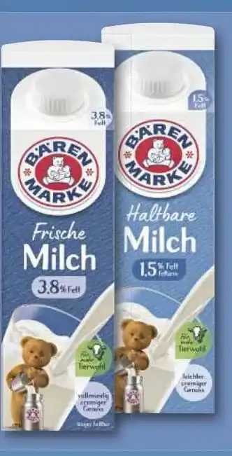 Combi Bärenmarke frische oder haltbare Milch aanbieding