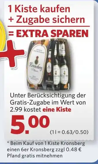 Combi 1 Kiste kaufen + Zugabe sichern aanbieding