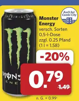 Combi Monster Energy aanbieding