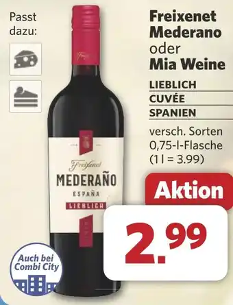 Combi Freixenet Mederano oder Mia Weine aanbieding