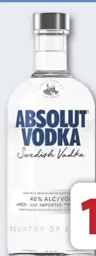 Combi Absolut Vodka aanbieding