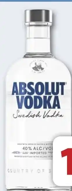 Combi Absolut Vodka aanbieding