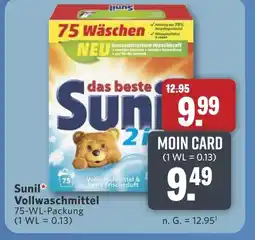 Combi Sunil Vollwaschmittel Frischedu aanbieding