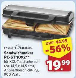 Combi Sandwichmaker PC-ST 1092** aanbieding