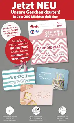 Combi Jetzt NEU Unsere Geschenkkarten! aanbieding