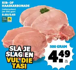 Boon`s Markt RIB-OF HAASKARBONADE aanbieding