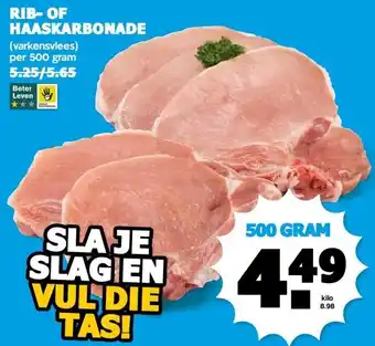 Boon`s Markt RIB-OF HAASKARBONADE aanbieding