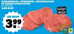 Boon`s Markt RUNDERBRAAD-, RUNDERRIB-, RUNDERSUCADE- OF MAGERE STOOFLAPPEN aanbieding