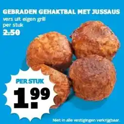 Boon`s Markt GEBRADEN GEHAKTBAL MET JUSSAUS aanbieding