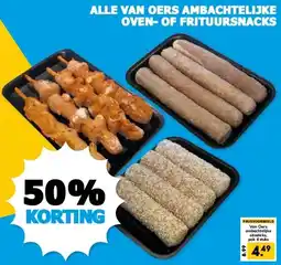Boon`s Markt ALLE VAN OERS AMBACHTELIJKE OVEN-OF FRITUURSNACKS aanbieding