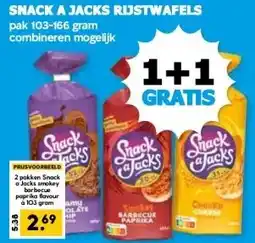 Boon`s Markt SNACK A JACKS RIJSTWAFELS aanbieding