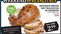 Boon`s Markt RUSTIQUE BROOD MET WALNOTEN EN ROZIJNEN aanbieding