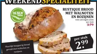 Boon`s Markt RUSTIQUE BROOD MET WALNOTEN EN ROZIJNEN aanbieding