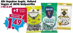 Boon`s Markt Alle Napoleon kogels, Holland Hopjes of ANTA keelpastilles aanbieding