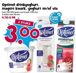 Boon`s Markt drinkyoghurt, magere kwark, yoghurt en/of vla aanbieding