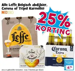 Boon`s Markt Alle Leffe Belgisch abdijbier, Corona of Tripel Karmeliet aanbieding